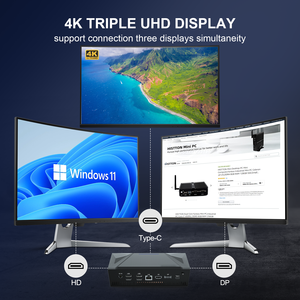 PCデスクトップミニコンピュータービジネスIntelCore i7-1165G7 Win 10/11 Linux DDR4デュアルチャネルTFカードスロットHD - Product Image 6