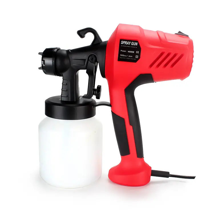 PISTOLA DE PULVERIZACIÓN eléctrica portátil, pulverizador de pintura sin aire HVLP con Zoom, desinfección de pared, potencia de 800ml y 400w