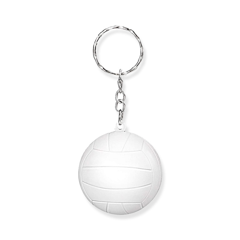 Porte-clés de volley-ball blanc 4.0