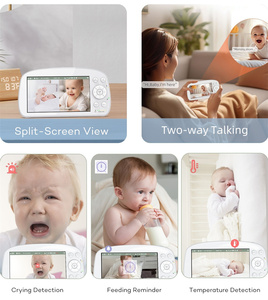 Tuya Cry Motion Alarm Baby Monitor with 5&quot; Display App Control Smart Nanny <strong>Camera</strong> 2.4G WiFi Baby <strong>Camera</strong> for Infant Indoor Pet - Product Image 5