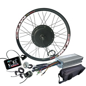 便宜的48/52v 2000w/1500w电动自行车套件无刷无齿轮Dc轮毂电机MTX39轮圈<span class=keywords><strong>Ebike</strong></span>转换套件，带7速