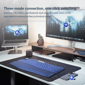 2.4G Wireless Dual Three-mode <strong>Keyboard</strong> Mouse Feet Notebook Silent Scissors Human Desktop <strong>Computer</strong> Office <strong>Keyboard</strong> - Product Image 6