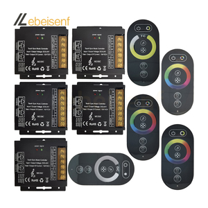 DC 5-24V Smart LED Touch Sync Controller musicale custodia in ferro 1-5 canali PWM Signal Dimmer porta Ethernet sincronizzatore con telecomando RF - Product Image 1