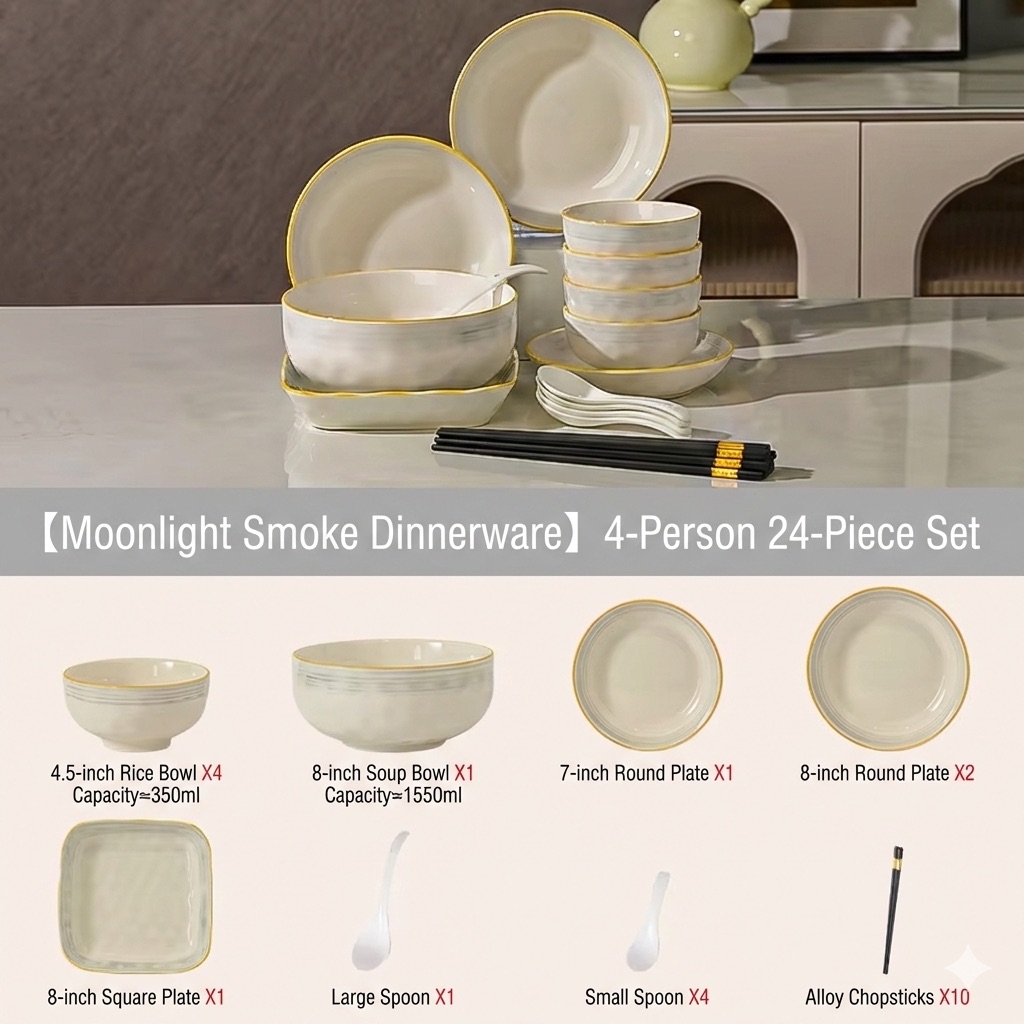 24-piece set for 4 people