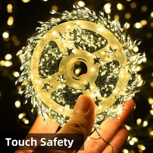 2500 Led Fairy <strong>Lights</strong> Plug in With <strong>Remote</strong> 50M Warm Firecracker <strong>Lights</strong> With <strong>Timer</strong> Twinkle Waterproof <strong>Lights</strong> <strong>String</strong> - Product Image 2