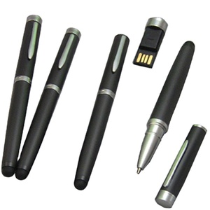 แฟลชไดรฟ์ปากกาสไตลัสแบบ3 In 1,เครื่องพิมพ์โลโก้ OEM ส่งเสริมการขายพร้อมแฟลชไดรฟ์ USB 8/16/32GB - Product Image 1