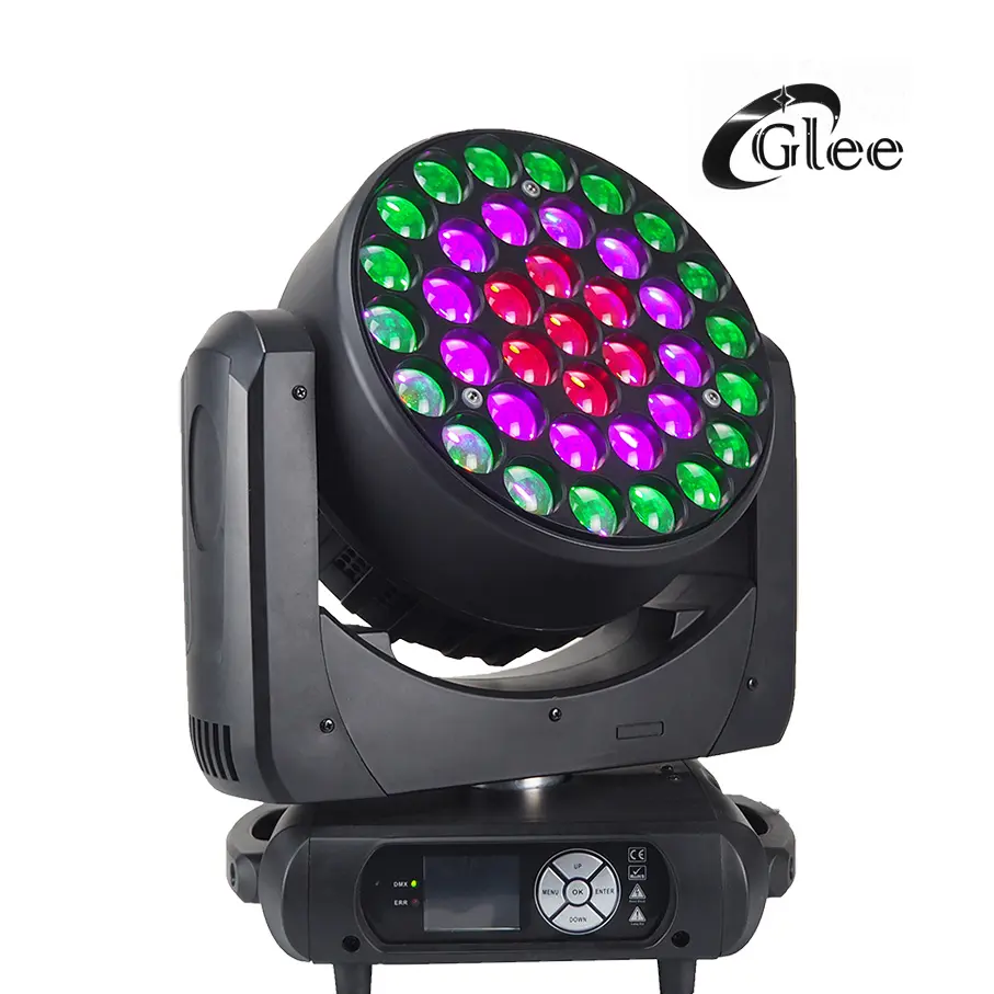 Hot Prezzo di Fabbrica 15W RGBW 4in1 Quad Colore 37 led Zoom Wash Fascio di Luce In Movimento Della Testa