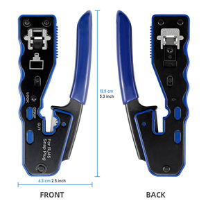 <span class=keywords><strong>Eazy</strong></span> חוט קאטר מלחץ cat5e cat6 חוט חשפנית ez לעבור דרך רשת ערכות כלים rj45 Crimping כלי