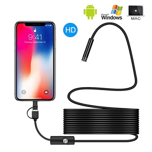 3IN1 USB-C工業用内視鏡カメラIP67防水OTG 7mm Android携帯用PC USB内視鏡カメラ6LED調整可能 - Product Image 1