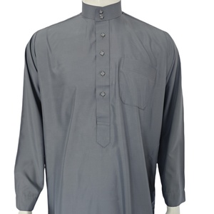 ドバイカタールの春シーズンに向けて、メンズ控えめなイスラム服を着た在庫Thawb Thobe/Jubbaを購入