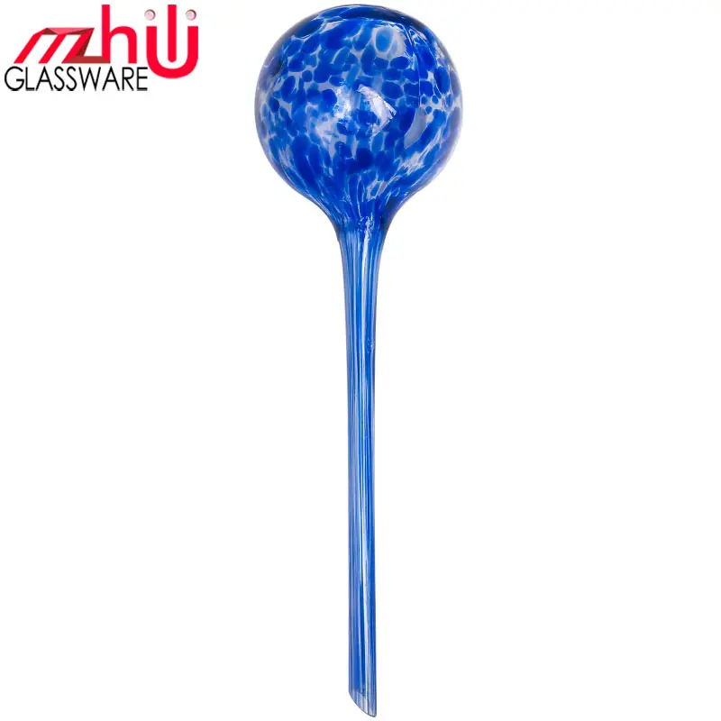 Cobalt blue colour Watering Bulbs spikes self Watering Globes 8.5*30cm Garden Water drip Ball For Potted Plant aqua globes