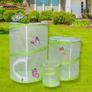 Böcek kelebek Cage kafes teraryum Pop Up açık kolay katlanabilir Bug kafes katlanabilir Mesh Net sürüngen kafes - Product Image 2