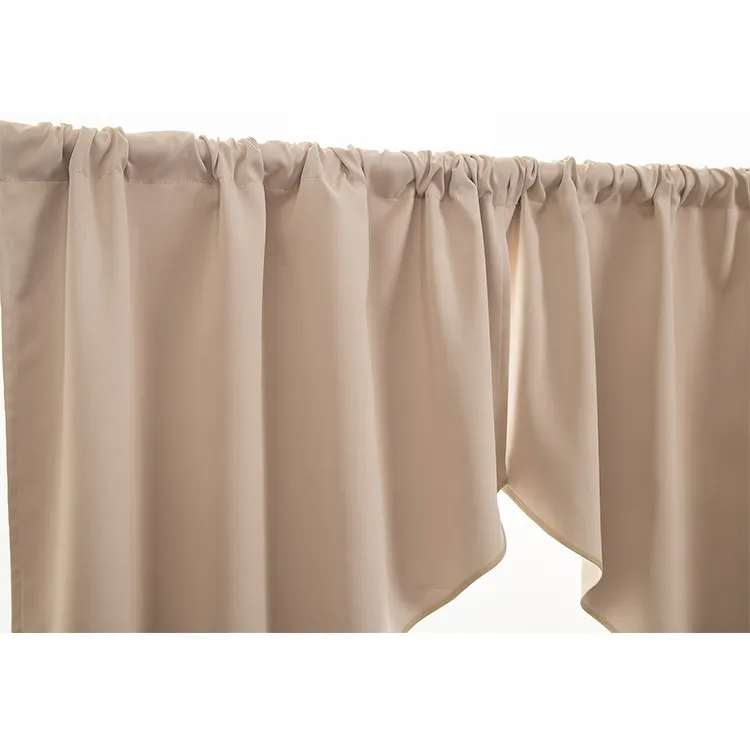 Hot sale high shading kitchen curtain polyester valance kitchen curtains