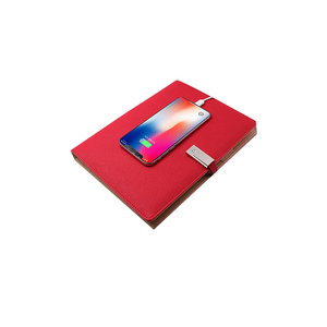 七彩LED logo日记A5 Planner笔记本无线充电商务充电桩记事本