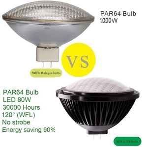 Baoming Dimmable No Flicker Stage Halogen Par64 1000w Replacement 120V 230V 80W Par64 <strong>Led</strong> Light Bulb - Product Image 2