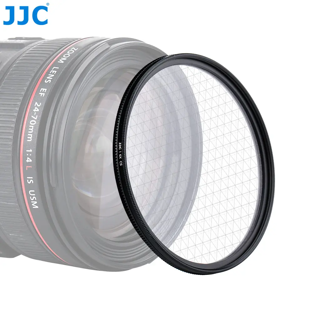 JJC 58mm Filtro de estrella foto Filtro de lente profesional (4 puntos, 6 puntos, 8 puntos) para Canon EOS 70D 80D Rebel T7 T7i T6i DSLR
