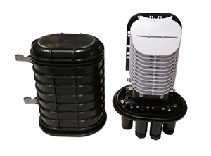FTTH Network esterno a cupola tipo 288 core FTTX verticale fibra ottica giunto scatola 288FO FOSC con 6 + 1 cavo porte - Product Image 2