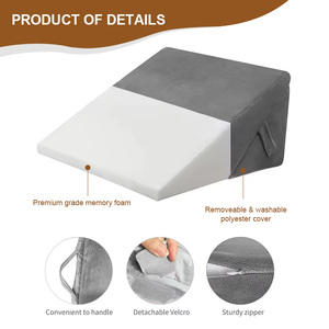 Tùy Chỉnh Chất Lượng Cao 3Pcs Có Thể Điều Chỉnh Giường Nêm Đọc Sách Gối Bộ Nhớ Bọt Trở Lại Hỗ Trợ Gối Cho Đầu Giường Trở Lại & Chân Đau - Product Image 4