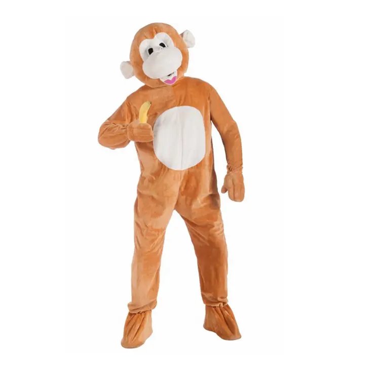 new product cheap halloween plush monkey adult costume fashion custom cartoon mascot costume