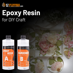Kullanımı kolay sanat el yapımı reçine epoksi tutkal güvenli temizle parlak epoksi AB reçine DIY el sanatları için - Product Image 2