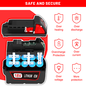 Replacement Milwaukee 18V 6.0Ah Li-ion <strong>Battery</strong> Rechargeable C18B <strong>Li18</strong> M 18B XC Power Tool <strong>Battery</strong> for Milwaukee m 18 18V <strong>Battery</strong> - Product Image 4