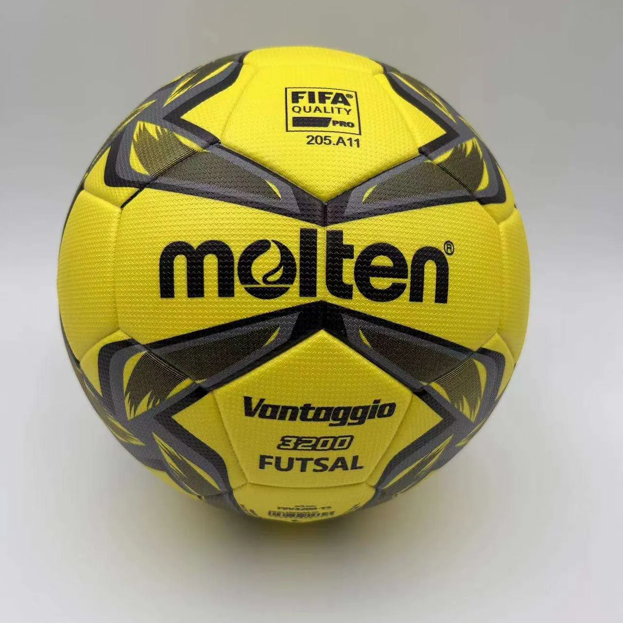 Balón de fútbol sala personalizado impreso al aire libre tamaño 5 sintético PU laminado tamaño oficial balón de fútbol fundido entrenamiento