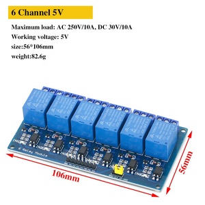 Nuovo modulo relè 5V 6 canali con basso livello Trigger Arduino UNO R3 modulo isolatore accoppiato ottico - Product Image 4