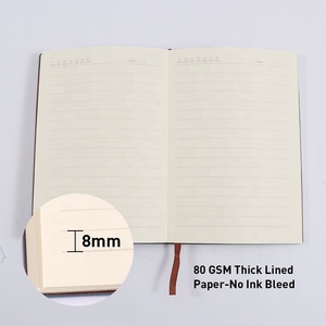 Foska Macaron 4 renk orta 224 sayfa ciltli yazı için kaplı defter ve iplik bağlı ciltleme ile günlüğe - Product Image 3