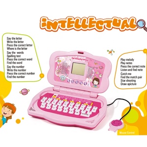 20 Funktionen pädagogisches Laptop-Spielzeug Kinder lernmaschine Interaktiver Computer in englischer Sprache mit LCD-Bildschirm und Maus