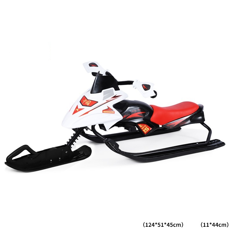 Voiture de ski de luxe rouge