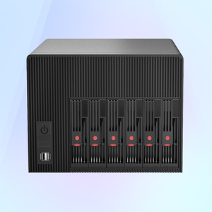NAS N100 Truenas Freenas Omv 6-Bay เซิร์ฟเวอร์เครือข่ายอัจฉริยะ N100 Cpu 2.5 นิ้ว 3.5 นิ้ว Sata Hdd/Ssd 4X2.5G Lan 1264Np - Product Image 1