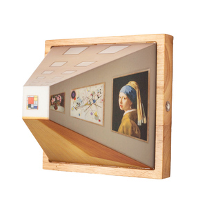 Chun Yan Luxury 3D LED Wall Lamp 12W Power Night Light Naked Eye Vision Wooden 12W Power Wall Mounted for Living Room Bedroom