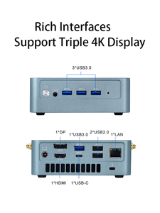 I3第12届游戏迷你电脑视窗11 2lan dp高清type-c支持3显示工业电脑i3 1215u迷你台式电脑 - Product Image 3