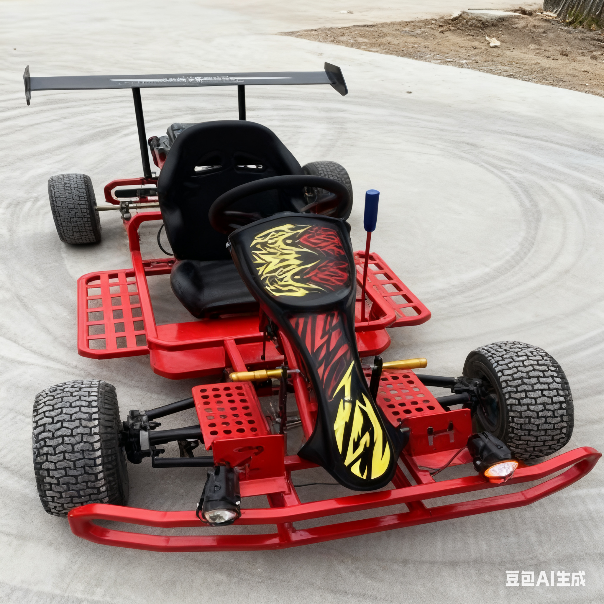 Neumático de karting competitivo de 6 pulgadas / Motor de cuatro tiempos de 125 cc