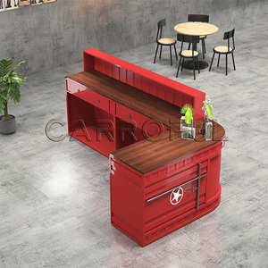 Thanh rõ ràng góc quầy trước quầy tiếp tân quầy gió công nghiệp cổ điển gió công nghiệp cổ điển tiền mặt đăng ký sắt nghệ thuật thanh - Product Image 4