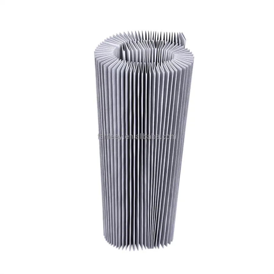 Rollo de material de papel de filtro de polvo de aire de fibra de vidrio de planta dosificadora de hormigón caliente