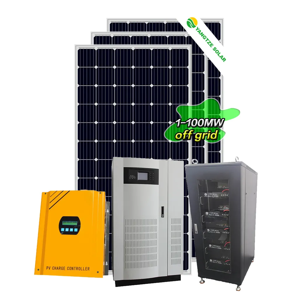 Material escolar e escritório, gerador de energia solar de 1 mw bangtze com armazenamento de bateria