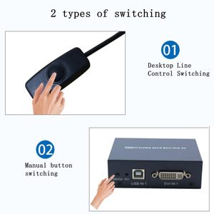 2 Ports USB DVI <strong>KVM</strong> <strong>Switch</strong> 2 <strong>Input</strong> <strong>1</strong> <strong>Output</strong> DVI Data Transfer <strong>KVM</strong> <strong>Switch</strong> Seamless Switching