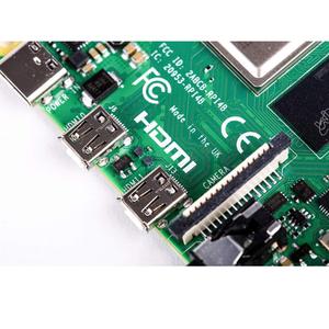 Ahududu Pi 4 temel başlangıç kiti Pi 4 Model B başlangıç kiti: ahududu Pi 4 kurulu resmi vaka resmi adaptörü içerir