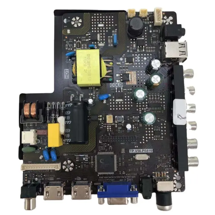 V56.pb816/T.R67.826 dengan Daya Di Dalam Lcd/Suku Cadang Led Universal Lcd Motherboard Tv untuk Sebagian Besar Merek Tv