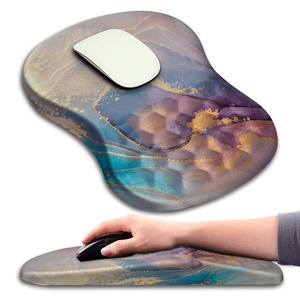 Supporto per il polso tastiera tappetini per <span class=keywords><strong>Mouse</strong></span> per <span class=keywords><strong>Computer</strong></span> per tappetino da scrivania tappetino per <span class=keywords><strong>Mouse</strong></span> ergonomico in Memory Foam con Base in PU antiscivolo per l'home Office