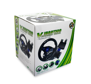 3 in One พวงมาลัยเกมแข่งรถ4 IN ONE สำหรับสวิตช์/Xbox360/P4/P2/P3/พีซี - Product Image 6