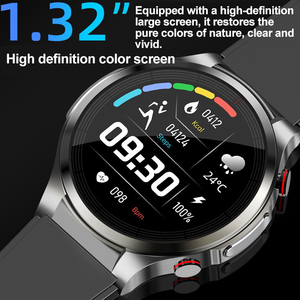 1.32&quot; Hd 360*360 Smart Watch For Elderly Smart Watch <strong>Android</strong> With Blood Oxygen Spo2, Uric Acid, Hr Alarm Monitoring Health Watch - Product Image 3
