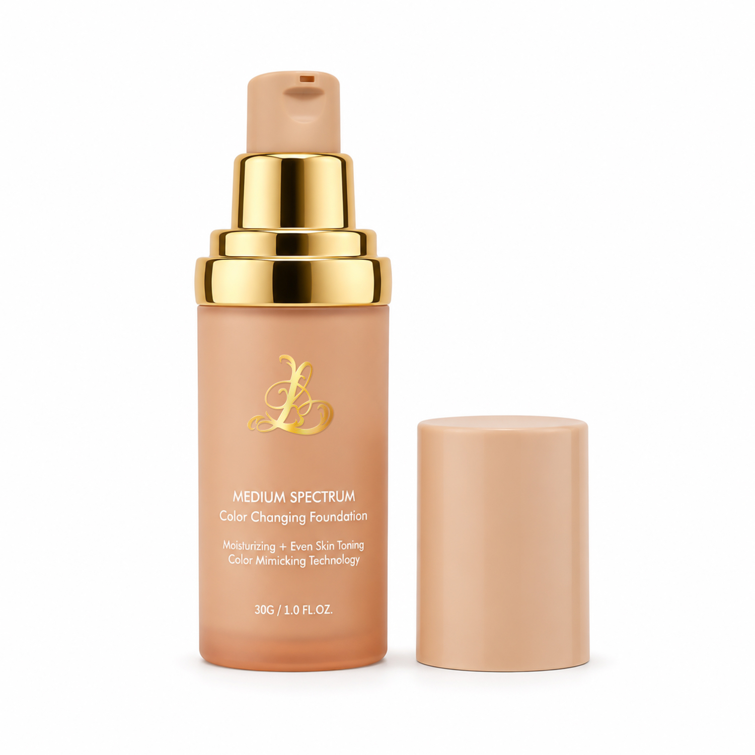 color changing white liquid foundation