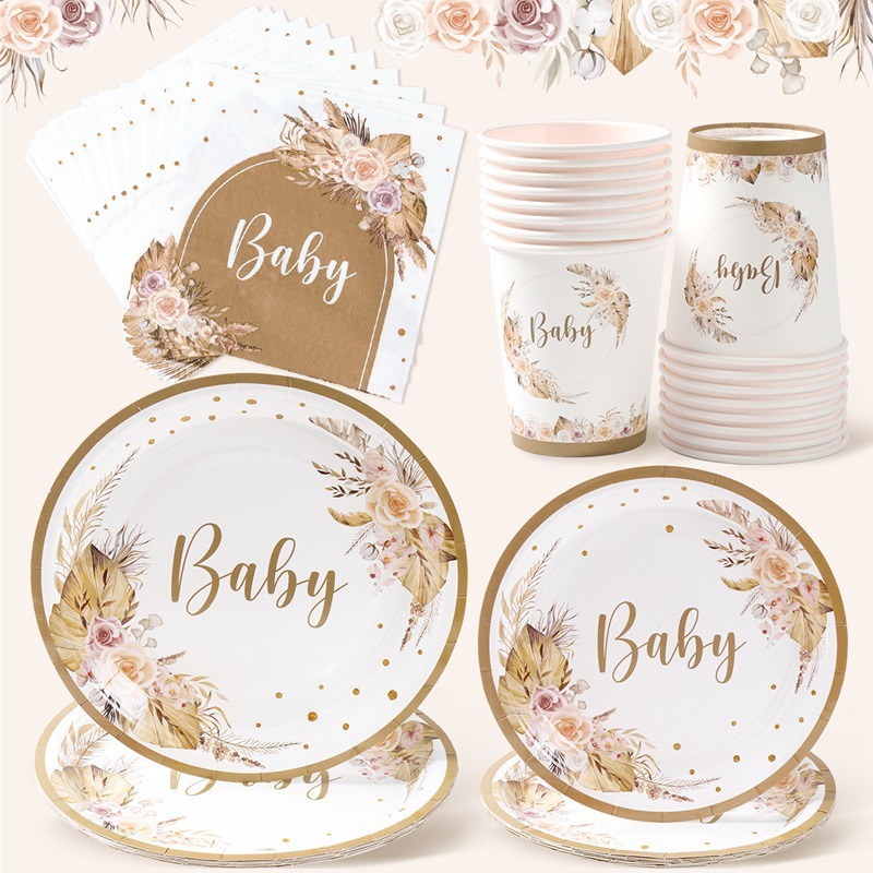 White,set of 40pcs for 8 persons