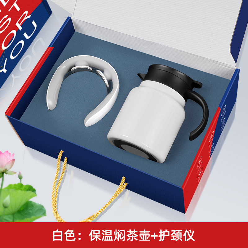 Neck massager teapot, white