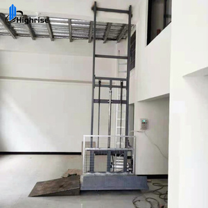 300kg-3t Carga 2,8 M-15m Altura Montado en la pared Riel de guía Plataforma elevadora Elevador de carga - Product Image 1