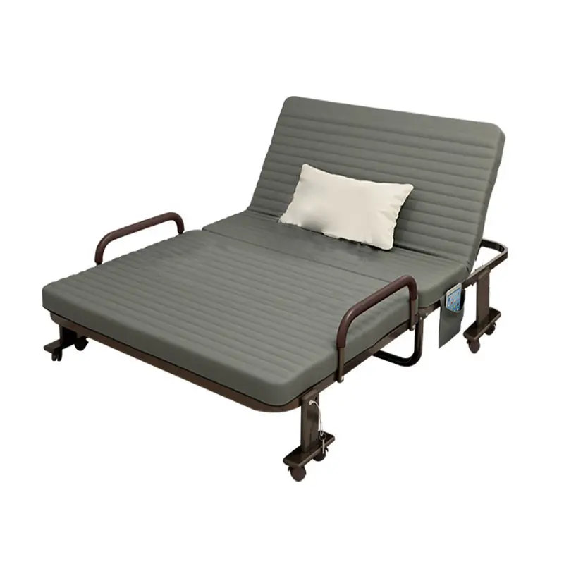 Best selling foldable italy metal adjustable single double folding the bed