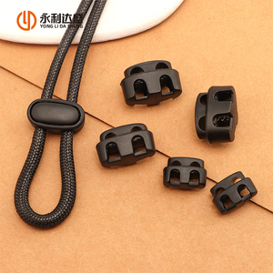 新款批发塑料绳塞单双孔拉绳弹性绳端弹簧锁包配件 - Product Image 6