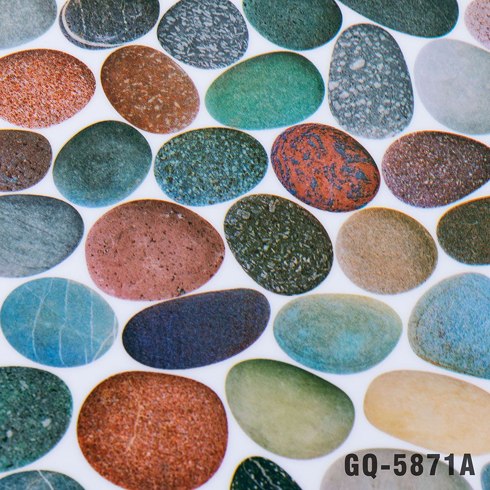 IUIU 45*30cm PVC Stylish Natural Colorful Stone Placemats